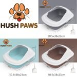 Cat Kitten Plastic Open Litter Box Tray Toilet & Scoop 50.5x38x23cm