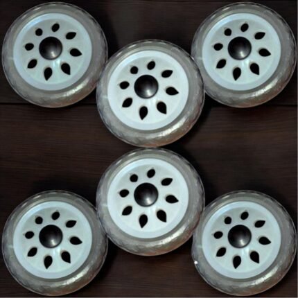 6 x Replacement Spare Shopping Trolley Cart Caster Wheels Grey