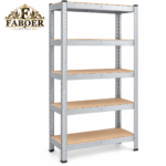 5 Tier Racking Shelf Heavy Duty Garage Shelving Storage Shelves Unit 180x90x40cm