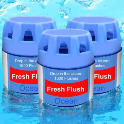 6pk Toilet Bowl Freshener 1000 Flushes Blue Cistern Block Limescale Cleaner