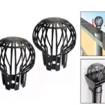 2pc Down Pipe Filter Guard Downpipe Gutter Balloon Leaf Debris Blockage Cloggs