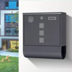 Post Box Wall Mounted Letterbox Mailbox Letter Box Nameplate Lock Newspaper