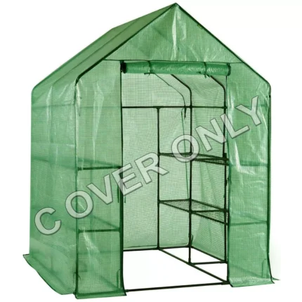 PE Replacement Spare Cover for Walk In Greenhouse Green House Garden 143x73x195