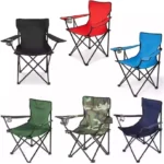 2 x Folding Camping Chairs Lightweight Outdoor Patio Garden Beach Chair Fishing Seat
