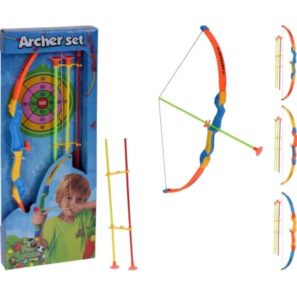 3 x GARDEN ARCHERY SET BOW & ARROWS TARGET KIDS OUTDOOR PARTY GAME XMAS TOY GIFT