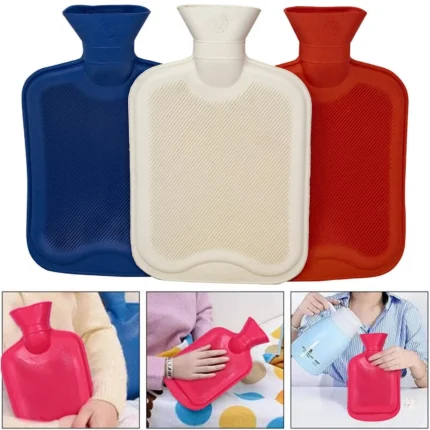 3 x Hot Water Warm Bottle Natural Rubber Warmer Pain Relief Heat Aching Large 2L