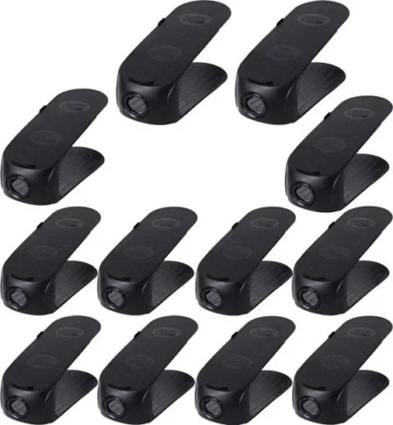 18 x Shoe Slots Organizer Wardrobe Stacker Space Saver Rack Holder Adjustable