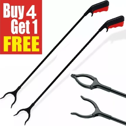5 X LONG REACH GRABBER REACHER LITTER PICKER HELPING HAND HELD PICK UP TOOL