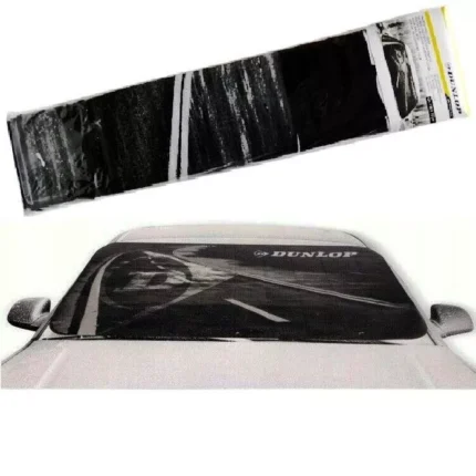 2x Dunlop Foil Frost Snow Car Windscreen Cover Ice Winter SunShade Heat 150 x 70