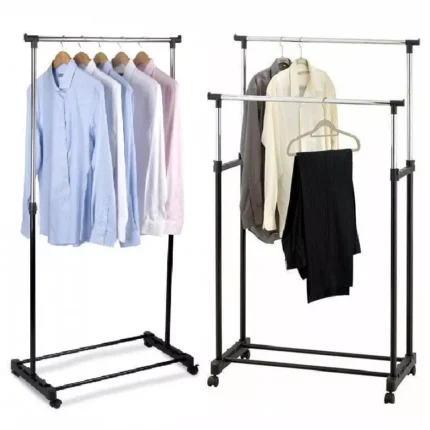 Heavy Duty Metal Clothes Rail Storage Garment Shelf Hanging Display Stand Rack