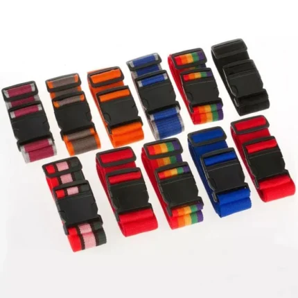2 x Adjustable Strong Extra Safety Travel Suitcase Luggage Baggage Belt Straps