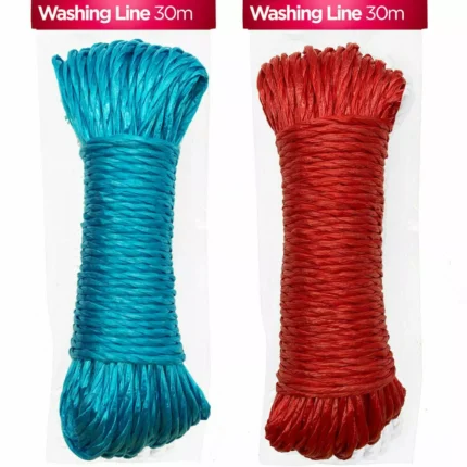 2 x Heavy Duty Washing Line Rope 30M Premium Tough Clothes Washing Laundry Dryer
