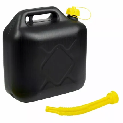10L DUNLOP NEW BLACK PLASTIC JERRY CAN DIESEL PETROL FUEL OIL WATER CANISTER CAN