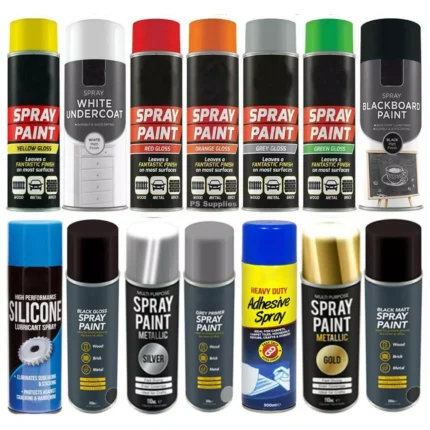 Multi-Purpose Aerosol Can Wood Metal Plastic Spray Paint Car Metallic Matt Gloss
