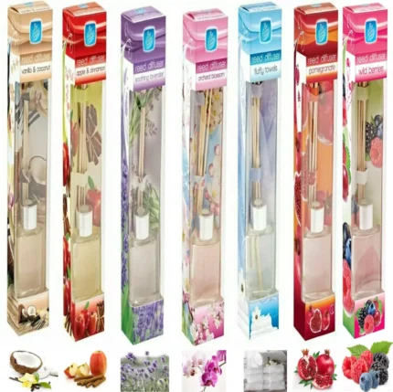 3 x Home Fragrance Air Freshener Reed Diffuser 30ml Aromatic Perfume Scent Home