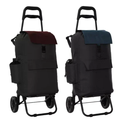 Lightweight Folding Shopping Trolley 2 Wheels Insulated Bag Luggage Grocery Cart