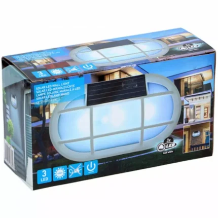 2x SUPER SOLAR POWERED DOOR FENCE WALL LIGHTS LED OUTDOOR GARDEN LIGHTING