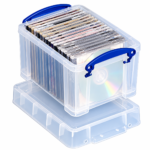 Really Useful Box 3L Clear Plastic Storage Box with Lid - Image 2